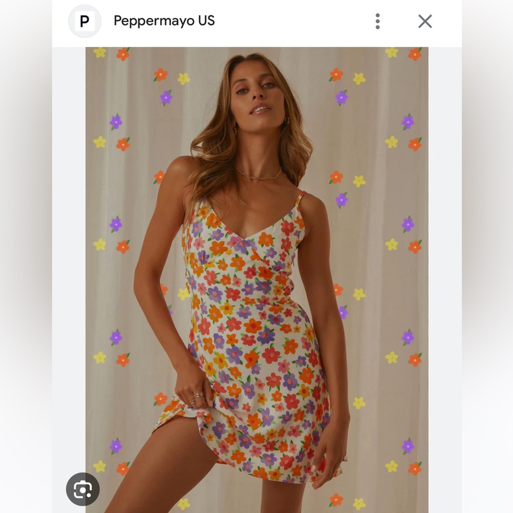 Peppermayo NWT - In The Vineyards Mini Dress - Blooming